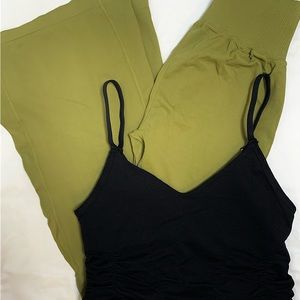 NEW Free People Movement Set - Good Karma Flare Leggings + Ruched Tank